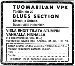 Ad from Helsingin Sanomat 03.02.68