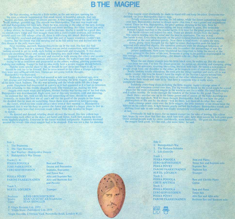B The Magpie back