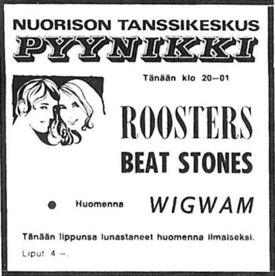 Advert from Aamulehti 10.05.69