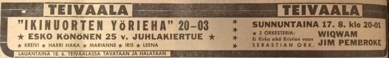 Advert for Etel-Suomen Sanomat