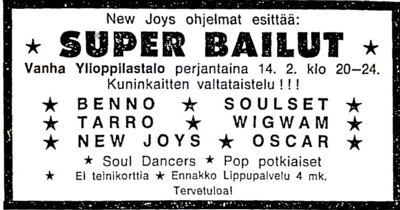 Advert from Helsingin Sanomat