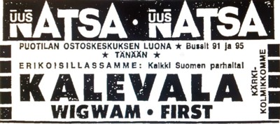 Advert from Helsingin Sanomat