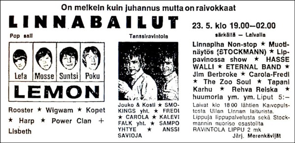 Advert from Helsingin Sanomat