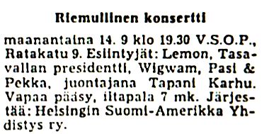 Helsingin Sanomat 12.09.70