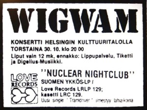 Ad from Helsingin Sanomat 26.10.75