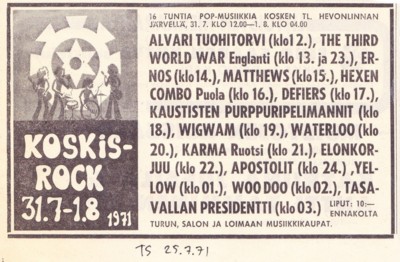 Koskisrock advert