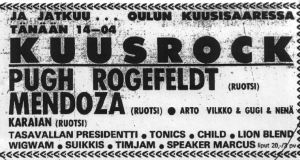 Kuusrock advert