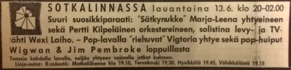 Advert for Renko 13.06.70