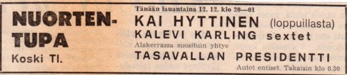 Turun Sanomat 12.12.1970